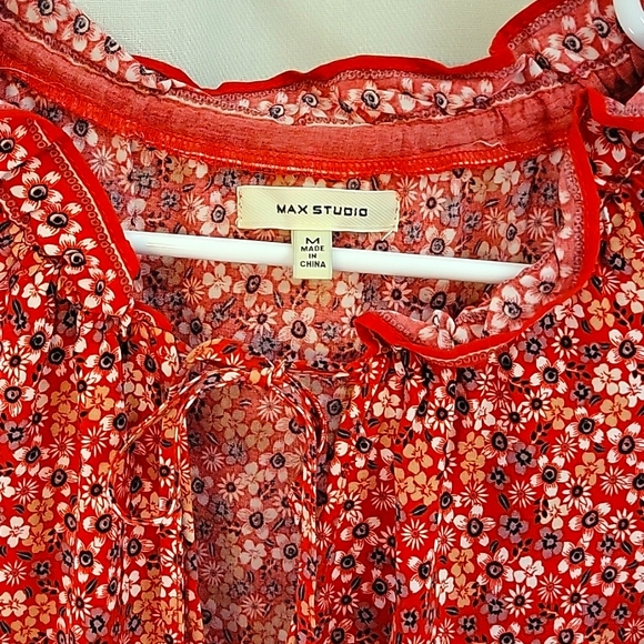 NWOT Max Studio, Size Medium Red Dress - Picture 2 of 4